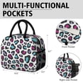 thumbnail image 6 of Womens White and Colorful Of Leopard Print Lunch Box for Work,Insulated Lunch Bag for Women,Loncheras Para Mujer,Leakproof Adult Lunch Bag for Work,Beach,Travel,Picnic,Camping, 6 of 7