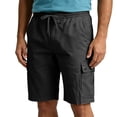 thumbnail image 4 of Men Summer Casual Lightweight Cargo Shorts with -Pocket Utility Design for Everyday WearBlackXXL, 4 of 5