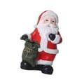 thumbnail image 4 of Escultura de figura de Papá Noel Adorno navideño Figura en miniatura navideña para Sostener una bolsa, 4 of 9