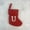 U, variant on Uutvery 7 Inch Christmas Mini Monogram Stocking Red Cable Knit Monogram Stocking Personalized Large Embroidered Letter Velvet Christmas Stocking for Family Decor and Xmas Tree Fireplace