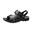 thumbnail image 1 of Sandals for Men, Breathable Open-Toe Design with Thick Rubber Sole, Microfiber Upper, Non-Slip Traction, Casual Fashion Style, Suitable for Beach and Outdoor Use, 1 of 9