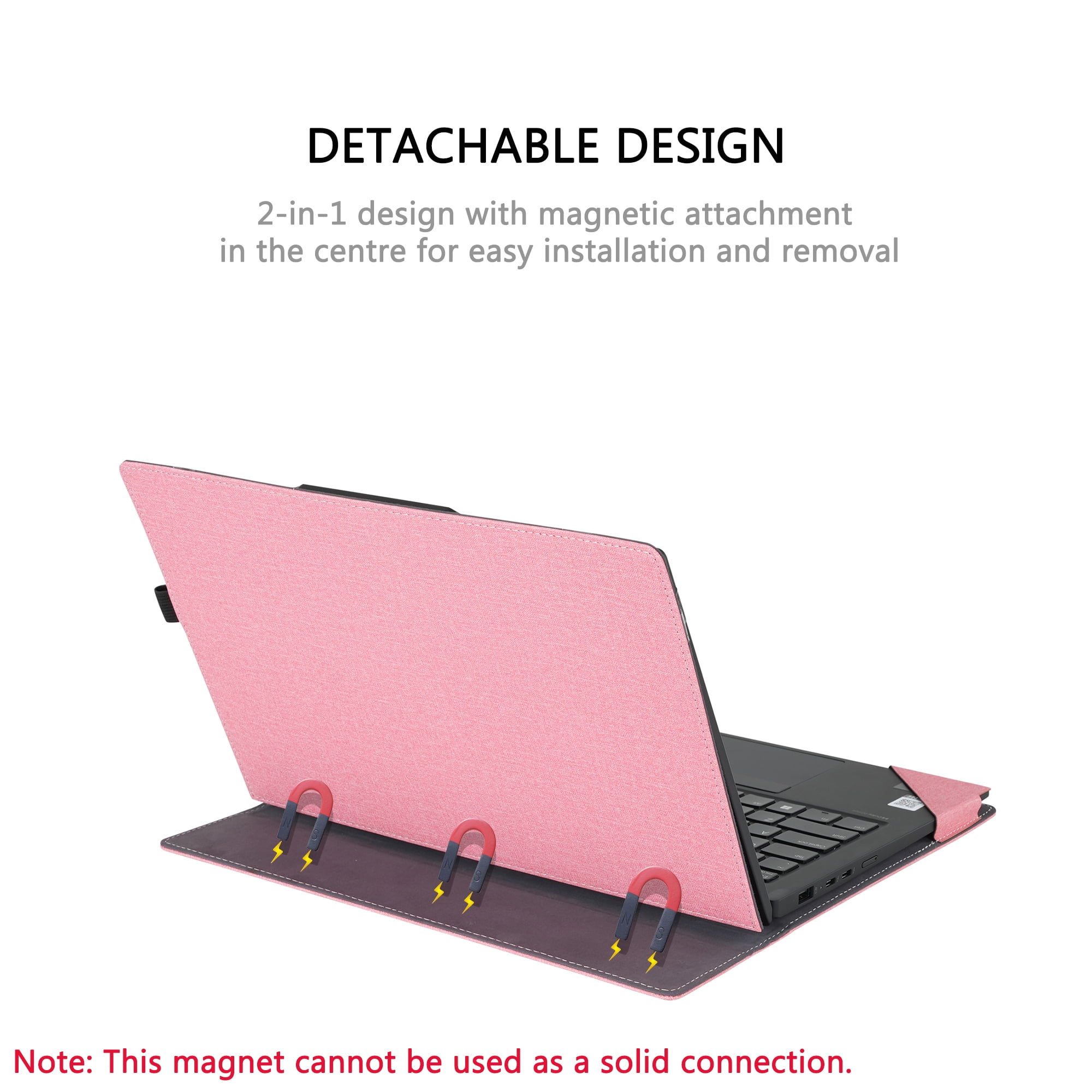 LIMIYUE 14 inch Laptop Cover Case for HP EliteBook Ultra G1i /G1q /G1q8 & for 14'' EliteBook X G1a Notebook AI PC Sleeve,PU Leather Protective Bag with Foldable Cooling Bracket