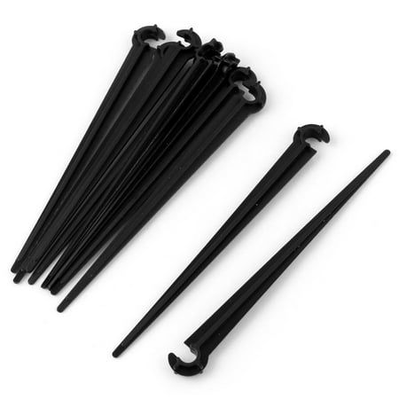 Hose Stake - Garden Plastic Adjustable Tubing Hose Watering Irrigation Support Stakes 10 Pcs