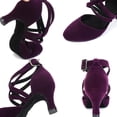 thumbnail image 6 of Willtoo Ladies' Dance Shoes, Indoor Fabric Cross Straps, Low Heels, Comfortable And Well-Fitting, 6 of 6
