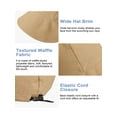 thumbnail image 5 of Spencer Sun Hats for Women Wide Brim Beach Hat Ponytail Summer UV Foldable Vacation Essentials Outdoor Sports Cap, Khaki, 5 of 10