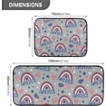 thumbnail image 2 of SKYSONIC Doodle America Rainbow Kitchen Rugs and Mats 2 Pcs, Cartoon Non-Slip Floor Runner Mat for Living Room Bedroom Dorm Hallyway Home Decor 19.7"x27.6"+19.7"x47.2", 2 of 7