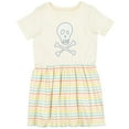 thumbnail image 3 of Inktastic Skull and Crossbones Girls Toddler Dress, 3 of 5