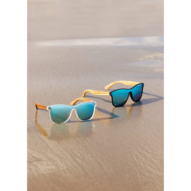 Square Sunglasses with 100% UVA-UVB Protection, Recycled Plastic Frames Ansen Onyx Square Polarized Sunglasses, Recycled Plastic  main image 4