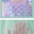 thumbnail image 5 of Rggeeun Girls Sparkling Sequin Dress Sleeveless Layered Tutu Party Gown Toddler Kids Fashionable Casual O-Neck Sundress, 5 of 9