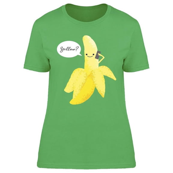 Banana Mobile Phone T-Shirt Women -Image by Shutterstock, Female XX-Large