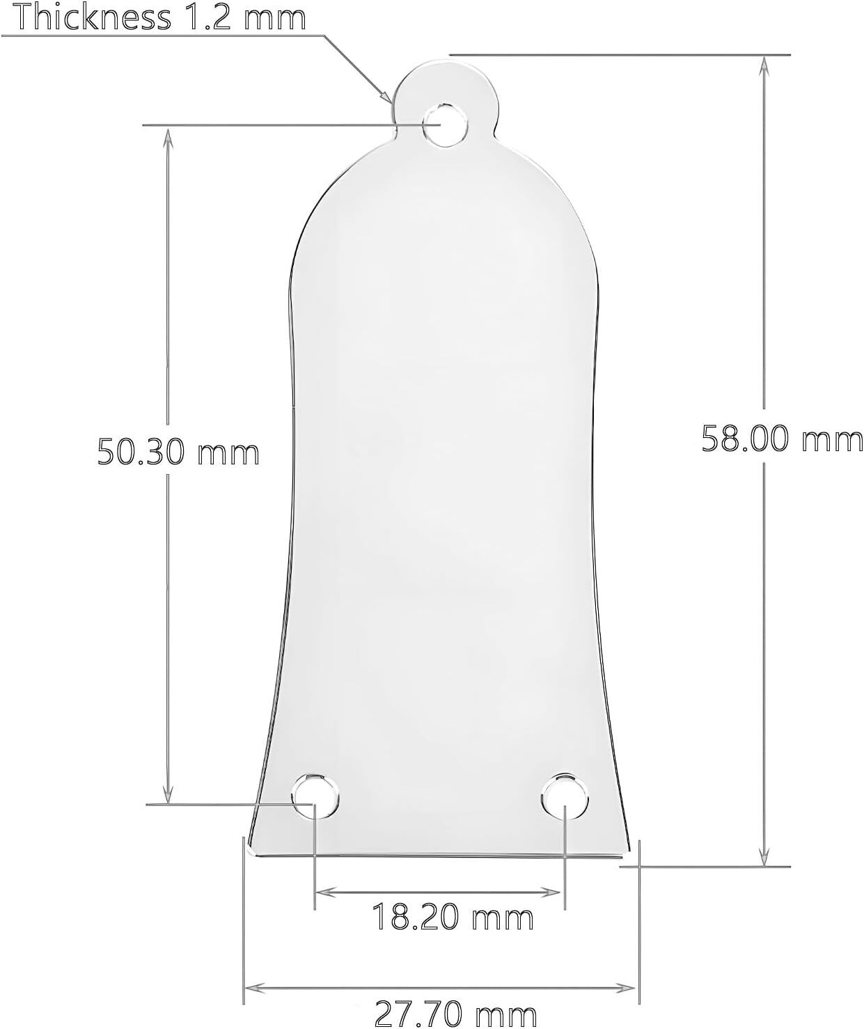 Metal Truss Rod Cover with Screws for Les Paul and SG Style Guitars - Enhance Your Guitar's Look and Functionality