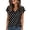 Black#9527, variant on CONZONE Women's Summer T-Shirts Short Sleeve Satin T Shirts for Women Casual V Neck Dot Graphic Lightweight Tees Soft Cozy Dailywear