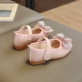 thumbnail image 6 of LNMQLPDBS Shoes for Girls Shiny Bow Decoration Fashion Summer Children Sandals Casual Flat Bottom Non-Slip Lightweight Dress Dance Shoes Toddler Size 7 Shoes Girls Princess Shoes Pink 4.5-5 Years, 6 of 8