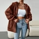 thumbnail image 3 of Cárdigan para mujer sudadera holgada minimalista con frente abierto ropa de calle Tops informales, 3 of 9