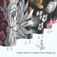thumbnail image 6 of Pioneer Flower Floral Print Pattern Shower Curtain 36"x72" ,Bathroom Decorative Shower Curtains Set with 12 Hooks,Modern Waterproof Washable Shower Curtain, 6 of 6