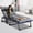 W/Dark Gray Mattress Pillow, variant on LiteHaven Heavy Duty Chaise Lounge Chair, Adjustable 4-Position Folding Chaise Lounge Chairs for Outside, Portable Lay Flat Beach Lounge Chair for Outdoor Sunbathing Beach ,W/Blue Mattress Pillow