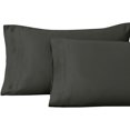 thumbnail image 2 of Superior 1000 Thread Count Egyptian Cotton Pillowcases Soft Breathable Set of 2, Gray, Standard, 2 of 5