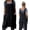 Black, variant on DFORD Pinafore Cross Back Apron for Women with Pockets Japanese Smock for Work Gardening Cooking Painting Baking