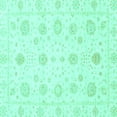 thumbnail image 1 of Ahgly Company Indoor Square Oriental Turquoise Blue Traditional Area Rugs, 3' Square, 1 of 4