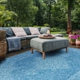 thumbnail image 4 of SAFAVIEH Courtyard Delbet Medallion Indoor/Outdoor Area Rug, Navy/Ivory, 9' x 12', 4 of 11