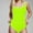 Yellow, variant on Generic Women's One Piece Swimsuit Solid Color Square Collar Bathing Suit Sports Adjustable Strap High Waist Swimwear