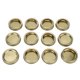 thumbnail image 1 of Tapas para tarros de boca regular, redondas, de 70 mm, con división, para enlatar especias y miel (XH00176, doradas), 1 of 1