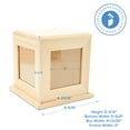 thumbnail image 4 of Wooden Photo Cube 5-5/8" x 4-13/16", Pack of 50 Unfinished Keepsake Boxes with Photo Frames for Crafts and Decor, by Woodpeckers, 4 of 8