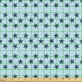 thumbnail image 2 of Ambesonne Star Fabric by the Yard Upholstery, Sky Elements on a Pale Blue, 3 Yards, Dark Sky Blue, 2 of 5