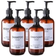 thumbnail image 1 of Juego de botellas de champú Mithrgrous recargables con bomba de 500 ml (paquete de 5), 1 of 7