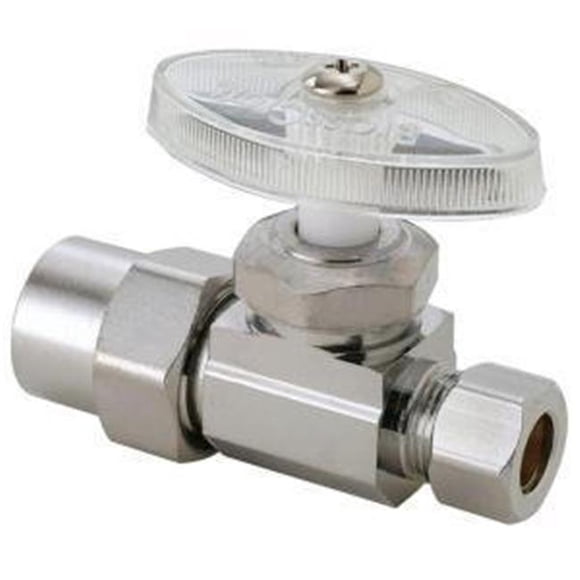 Brasscraft Fabrication PR14XC1 Valve Stright 0.5 in. Nom Cpvc x 0.375 in.