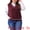 Burgundy, variant on Women's Plus V Neck Stripe Cable Knit Pullover Sweater Vest 1X Black