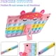 thumbnail image 4 of Funda para iPad 10.2 para iPad 9.ª 8.ª 7.ª generación con llavero de cordón con función atril, funda de silicona con burbujas para niñas y mujeres, bonita funda protectora para Xemadio CW-CC293, 4 of 8