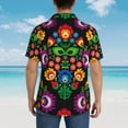 thumbnail image 6 of Fotbe Traditional Floral Polish Hawaiian Shirt For Men Unisex Summer Beach Casual Short Sleeve Cotton Linen Button Down Shirts-X-Large, 6 of 9