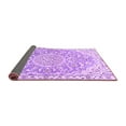 thumbnail image 2 of Ahgly Company Indoor Square Medallion Purple Traditional Area Rugs, 6' Square, 2 of 4