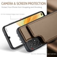thumbnail image 2 of Mantto Case for Samsung Galaxy A33 5G with Card Holder, Retro PU Leather RFID Blocking Credit Card Slots Double Magnetic Clasp Flip Kickstand Shockproof Phone Cover for Samsung Galaxy A33 5G,Brown, 2 of 9