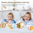 thumbnail image 4 of 4 PCS Plastic Candy Jars, Plastic Cookie Jars with Lids, 71oz Food Storage Container, Wide Mouth Plastic Jar, Reusable Cookie Container, Countertop Organizer for Kitchens, Restaurants, Coffee Shops, 4 of 7