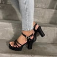 thumbnail image 4 of TIEVOSA Spring and Summer High HeeLED Women Sandals Thick SoLED Platform Thick HeeLED Casual Shoes, 4 of 8