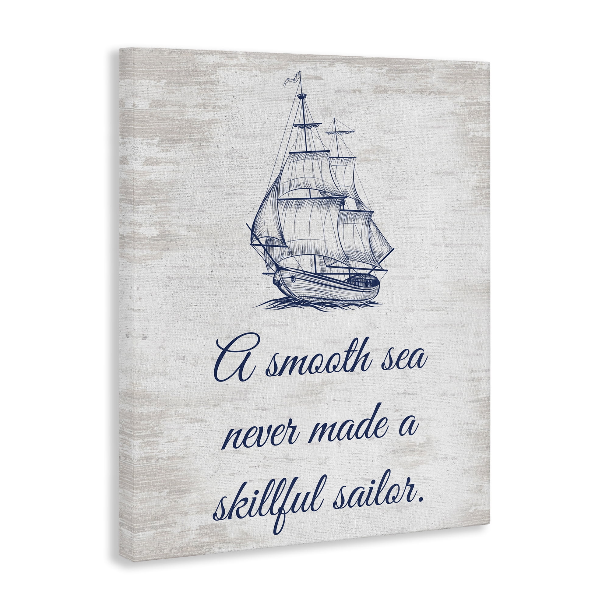 Stupell Industries Inspiring Skillful Sailor Transportation Painting Gallery Wrapped Canvas Art Print Wall Art, 36 x 48