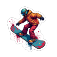 thumbnail image 5 of Dynamic Snowboarding Stickers, Waterproof Snowboarding Sticker for Water Bottle Laptop Phone Cases Planner Skateboard Luggage Helmet Party Favor Decor, Ideal for Adults Teens Teacher Rewards, 5 of 9