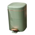 thumbnail image 4 of Contenedor de basura tipo prensa de pedal 2 en 1, moderno para sala de estar, oficina, entrada 10L Verde BLESIY Bote de basura, 4 of 8