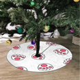 thumbnail image 2 of FMSHPON Paw Pattern Xmas Christmas Tree Skirt Stand Mat for Holiday Party Decoration Indoor Outdoor 36 inches, 2 of 3