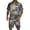 Blue, variant on Men's 2 Piece Summer Outfits Texture Pattern Short Sleeve Shirt and Shorts Matching Set for Beach Cruise Resort Vacation