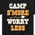 thumbnail image 3 of Instant Message - Camp Smore Worry Less - Toddler And Youth Short Sleeve Graphic T-Shirt, 3 of 6