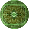 thumbnail image 1 of Ahgly Company Indoor Round Medallion Green Traditional Area Rugs, 8' Round, 1 of 1