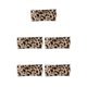 thumbnail image 2 of Diadema de ganchillo Sonducket con Estampado de leopardo ajustable para deportes gimnasio correr, 2 of 5