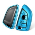 thumbnail image 1 of BINB ROAD Compatible with BMW Key Fob Cover Case Protection Soft TPU Case for X1 X3 X5 X6 1 2 5 7 Series - Blue, 1 of 9
