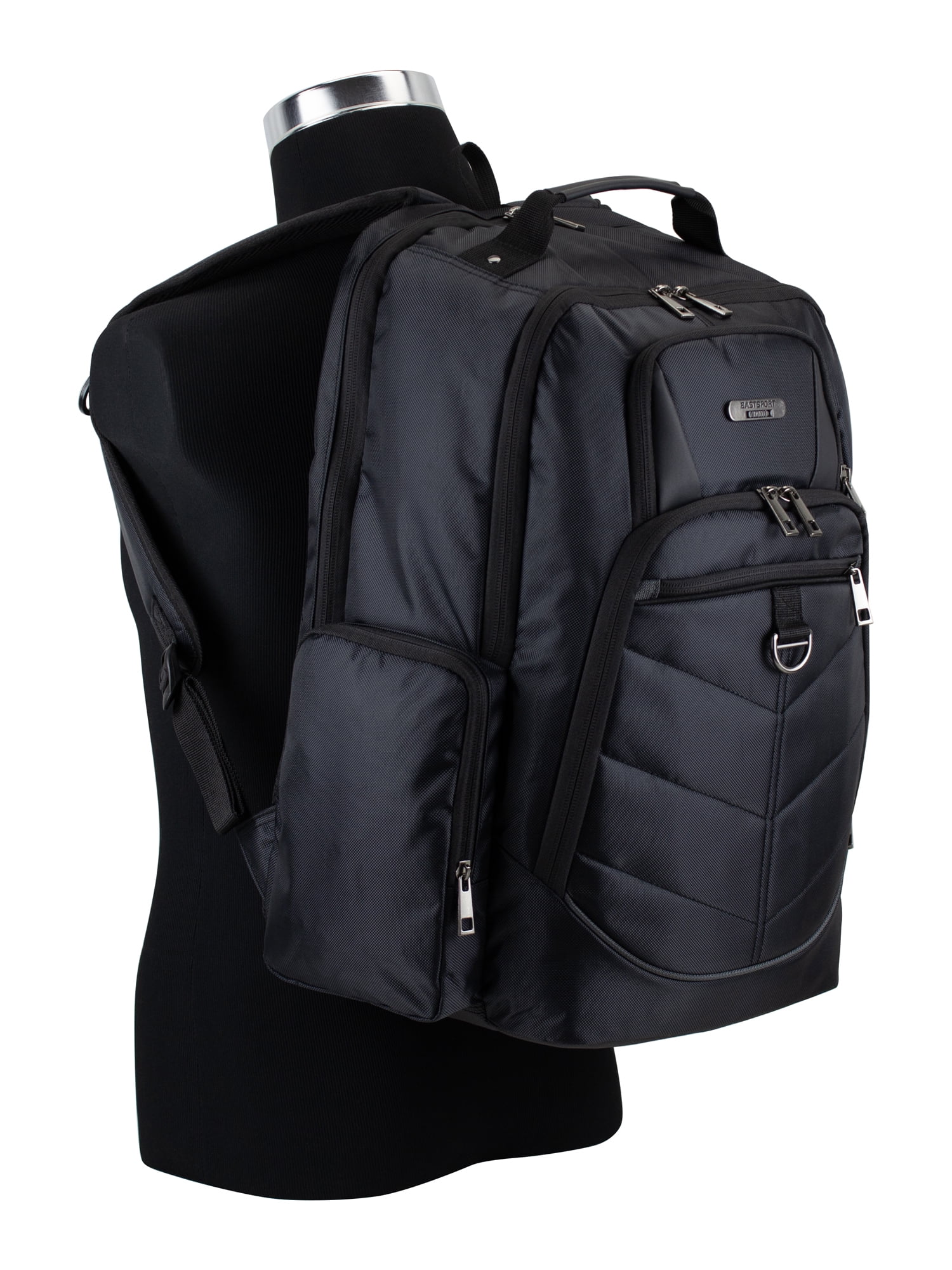 Eastsport Unisex Limited Viper Tech Backpack, Black/Charcoal