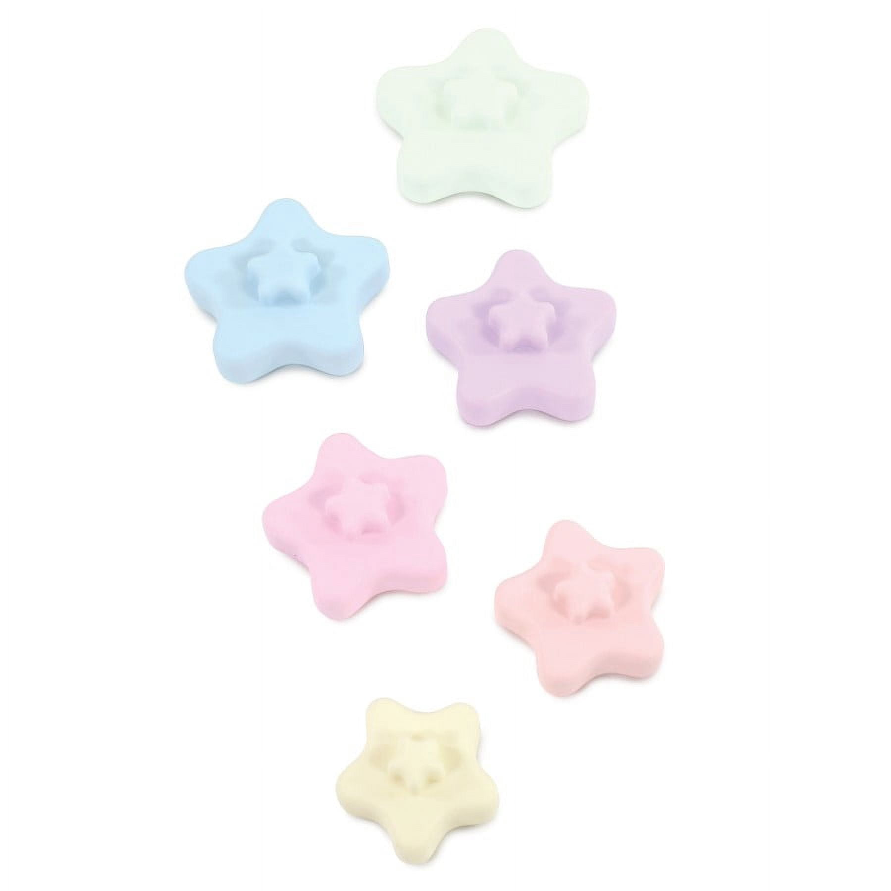Hudson Baby Silicone Stacking Toy, Star, One Size