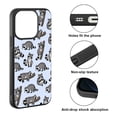 thumbnail image 2 of WIRESTER Soft Rubber Protector Cover Case for Apple iPhone 14 Pro Max 6.7" 2022, Raccoon Funny Playful Postures, 2 of 5
