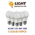 thumbnail image 2 of Bombilla LED de 1-10 unids/lote CC/CA 12 V-48V A60 E27 B22, lámparas de 10W, Bombilla Solar Led de 12 voltios, iluminación de lámpara de bajo voltaje, 2 of 4